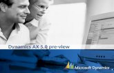 Dynamics AX 5.0 pre-view 1. Examples of new features in AX 5.0 Workflow Expense reporting Multicompany extended New Finance Features New Supply Chain.