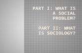 Social Problem: a social condition that has negative consequences for individuals, our social world, or our physical world  The “objective” reality.