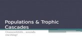 Populations & Trophic Cascades Oooooohhhh…sounds exciting!