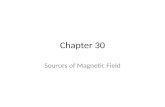 Chapter 30 Sources of Magnetic Field. Introduction This chapter will focus on the sources of magnetic fields: moving charges. We’ll look at the field.