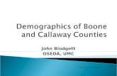 John Blodgett OSEDA, UMC Sept. 16, 2010 / DBRL.  http://mcdc.missouri.edu/presentations/ Demographics of Boone and Callaway Counties.ppt http://mcdc.missouri.edu/presentations