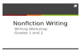 Nonfiction Writing Writing Workshop Grades 1 and 2.