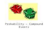 Probability – Compound Events. What is a Compound Event? It is the probability of two or more things happening at once.
