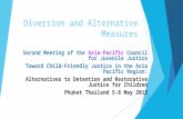 Diversion and Alternative Measures Second Meeting of the Asia-Pacific Council for Juvenile Justice Toward Child-Friendly Justice in the Asia Pacific Regio.