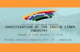 INVESTIGATION OF THE CRUISE LINER INDUSTRY SUMMARY of STUDY RESULTS | 7.16.08 MITCHELL DUPLESSIS PROJECTS (PTY) LTD | LANDDESIGN.
