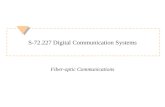 S-72.227 Digital Communication Systems Fiber-optic Communications.