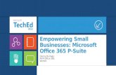 Empowering Small Businesses: Microsoft Office 365 P-Suite Danny Burlage MVP Office 365 Wortell.