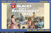 Holt African American History Chapter 6. Holt African American History Chapter 6 Section 1 Section 1 Life after SlaveryLife after Slavery Section 2 Section.