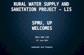 SPMU, UP WELCOMES WORLD BANK TEAM 12 th June 2014 Component wise Progress RURAL WATER SUPPLY AND SANITATION PROJECT – LIS.