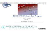 DOE OE ARRA Smart Grid Program Steve Bossart Auburn, AL September 24, 2012.