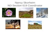 Nancy Skorheim ND Section 619 Coordinator. nskorheim@nd.gov.