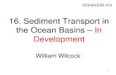 16. Sediment Transport in the Ocean Basins – In Development William Wilcock OCEAN/ESS 410 1.