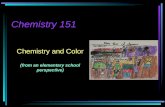 Chemistry 151 Chemistry and Color (from an elementary school perspective)
