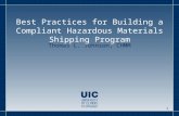 Thomas L. Johnson, CHMM Best Practices for Building a Compliant Hazardous Materials Shipping Program 1.