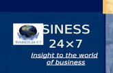 BUSINESS 24×7 Insight to the world of business MATINEE BIZZ.