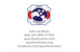Julie Jacobson 866-355-SPAY (7729) spayzilla@yahoo.com spaytennessee.org facebook.com/SpayTennessee.