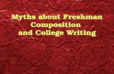 Myths about Freshman Composition and College Writing.