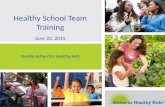 Healthy School Team Training Florida Action for Healthy Kids June 22, 2015.