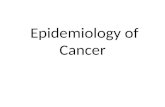 Epidemiology of Cancer. Classically speaking Epi = upon Demos = people Ology = science Epidemiology = the science which deals with what falls upon people…..