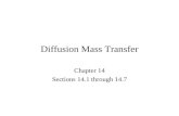 Diffusion Mass Transfer Chapter 14 Sections 14.1 through 14.7.