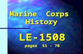 Marine Corps History LE-1508 pages 51 - 70 WW II 1939-1945.