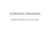 External Valuation National Gallery of Australia.