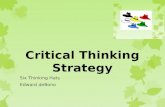 Critical Thinking Strategy Six Thinking Hats Edward deBono.