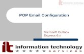 POP Email Configuration Microsoft Outlook Express 6.x.