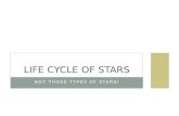 NOT THOSE TYPES OF STARS! LIFE CYCLE OF STARS WHAT IS A STAR? Star = ball of plasma undergoing nuclear fusion. Stars give off large amounts of energy.