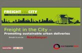 Brought to you by: Freight in the City – Promoting sustainable urban deliveries.