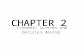 CHAPTER 2 Economic Systems and Decision Making. Section 1: Economic Systems Main Idea: An economic system is a set of rules that governs what goods and.