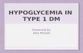 HYPOGLYCEMIA IN TYPE 1 DM Presented By: Alaa Monjed.