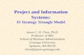 Project and Information Systems: IS Strategy Triangle Model Jason C. H. Chen, Ph.D. Professor of MIS School of Business Administration Gonzaga University.