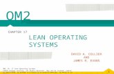 1 OM2, Ch. 17 Lean Operating Systems ©2010 Cengage Learning. All Rights Reserved. May not be scanned, copied or duplicated, or posted to a publicly accessible.