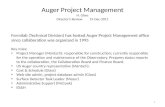Auger Project Management H. Glass Directorâ€™s Review15-Dec-2011 Fermilab (Technical Division) has hosted Auger Project Management office since collaboration