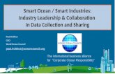 World Ocean Council International, Cross-Sectoral Business Leadership Alliance Smart Ocean / Smart Industries: Industry Leadership & Collaboration In Data.