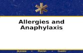 Allergies and Anaphylaxis. Sections  Pathophysiology  Assessment Findings in Anaphylaxis  Management of Anaphylaxis  Assessment Findings in Allergic.
