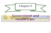 1 Chapter 9 Government and Health Care. 2 Government Health Care Spending Government spending represents 45% of the $1.3 trillion spent on Health Care.
