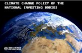 CLIMATE CHANGE POLICY OF THE NATIONAL INVESTING BODIES.