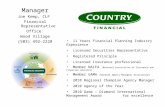 Manager Joe Kemp, CLF Financial Representative Office: Wood Village (503) 492-2228 11 Years Financial Planning Industry Experience Licensed Securities.