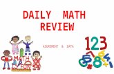 DAILY MATH REVIEW MEASUREMENT & DATA 2. Week 1 MONDAY Think of different ways to make 42 cents using pennies, nickels, dimes, and quarters. Write or.