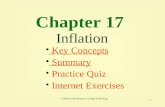 1 Chapter 17 Inflation Key Concepts Key Concepts Summary Summary Practice Quiz Internet Exercises Internet Exercises ©2000 South-Western College Publishing.