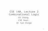 1 CK Cheng CSE Dept. UC San Diego CSE 140, Lecture 2 Combinational Logic.