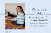©2010 Pearson Education 14-1 Chapter 14 Strategies for Firm Growth Bruce R. Barringer R. Duane Ireland.