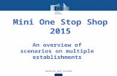 Taxation and Customs Union Mini One Stop Shop 2015 An overview of scenarios on multiple establishments.