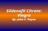 Sildenafil Citrate: Viagra By: John F. Payne. What is Sildenafil Citrate Discovery Mechanism of Action Pharmacokinetics Analogs and Other Options.