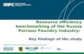 Resource efficiency benchmarking of the Russia Ferrous Foundry Industry: Key findings of the study Implemented under IFC Russia Cleaner Production Program.