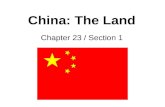 China: The Land Chapter 23 / Section 1. China Compared to Other Countries.
