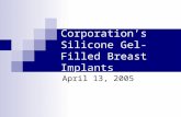 Mentor Corporation’s Silicone Gel-Filled Breast Implants (P030053) April 13, 2005.