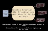 Automatic Creation of SQL Injection and Cross-Site Scripting Attacks 2nd-order XSS attacks 1st-order XSS attacks SQLI attacks Adam Kiezun, Philip J. Guo,